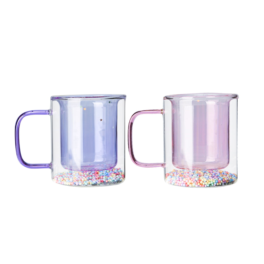 硼珪酸ガラス製二重構造マグカップ