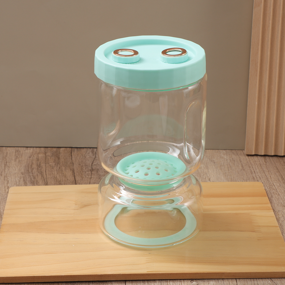 溝ハンドル付きピクルス瓶