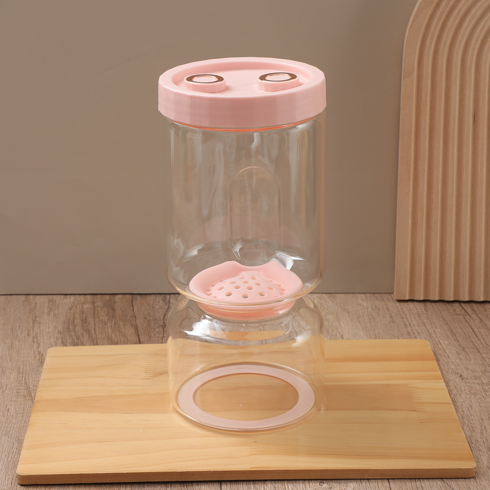 溝ハンドル付きピクルス瓶