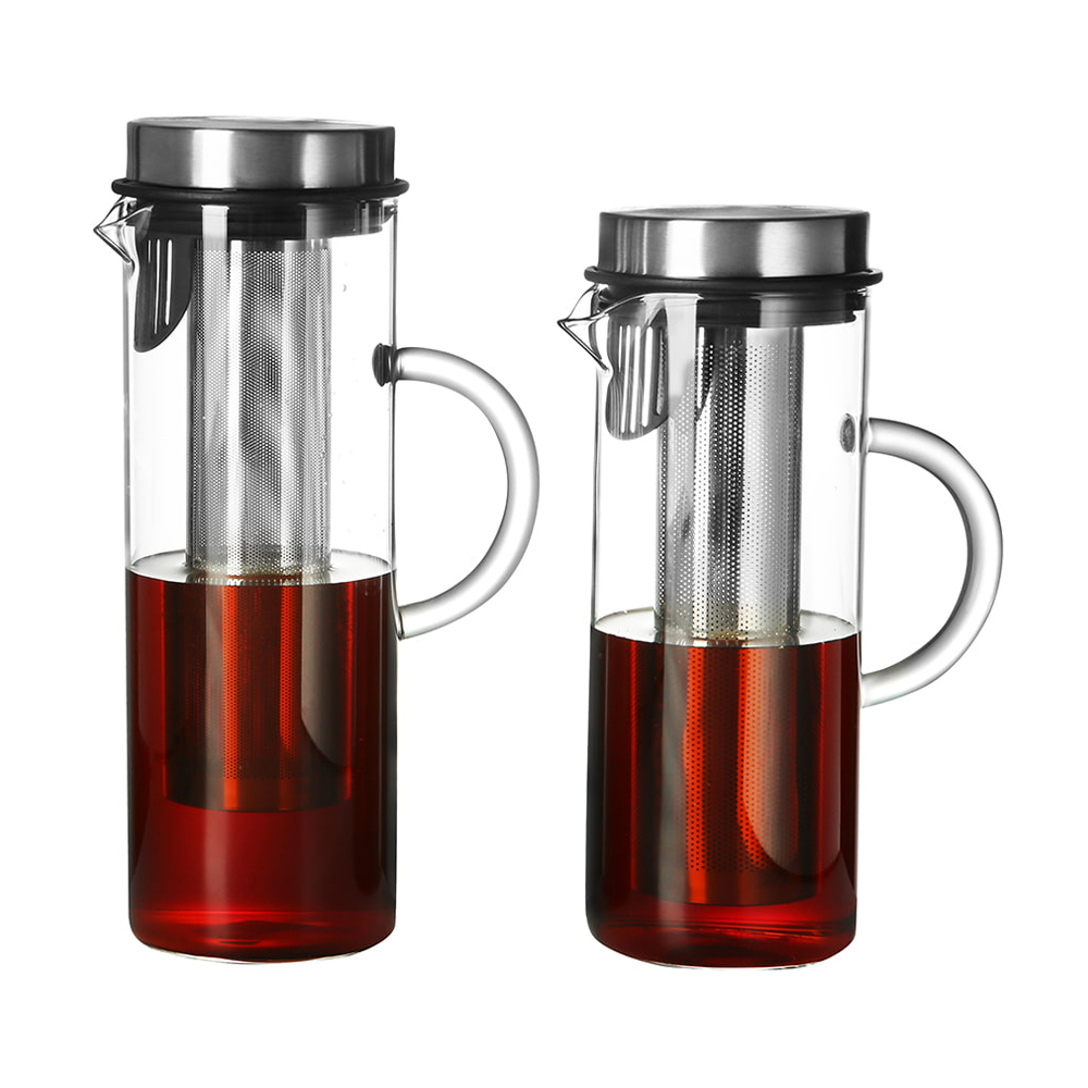 ホウケイ酸ガラス製水出しコーヒーメーカー ステンレスフィルター付き